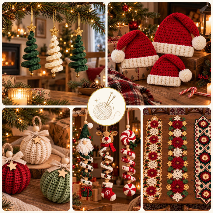 Le Grand Pack de Noël — 5 patrons crochet PDF